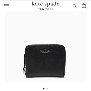 Kate spade laurel Darci black medium Wallet